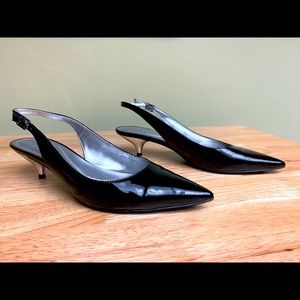 Tahari kitten heel, sling-backs